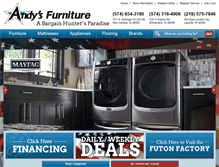 Tablet Screenshot of andysfurniturestore.com